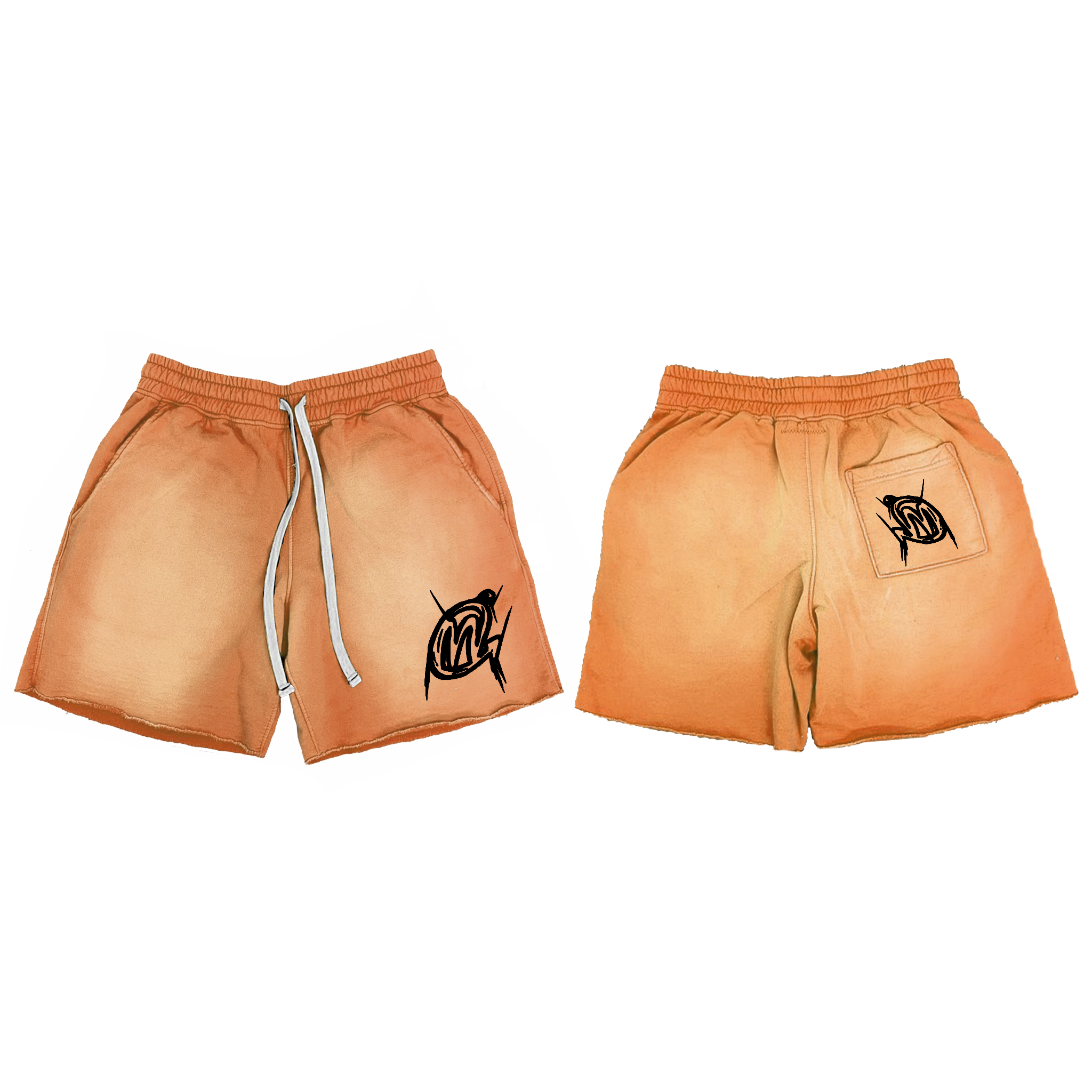 Peach Worked Shorts